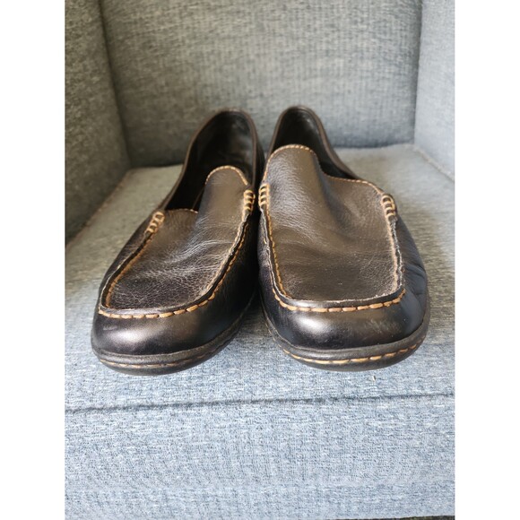 Born Men\'s Black Leather Slip-on Driving Loafers Size 11.5 main image 11